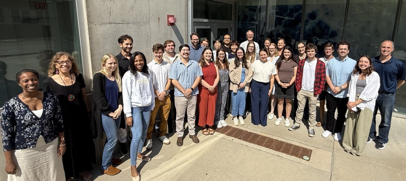 Photo of the group attending the BBIP 2025 fall retreat, including Dr. Nosek, faculty, and students.